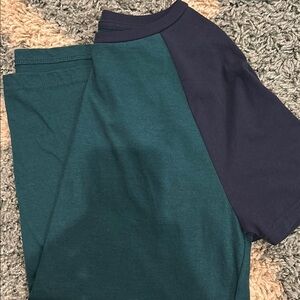 Urban Pipeline Teal and Navy Short Sleeve Tee